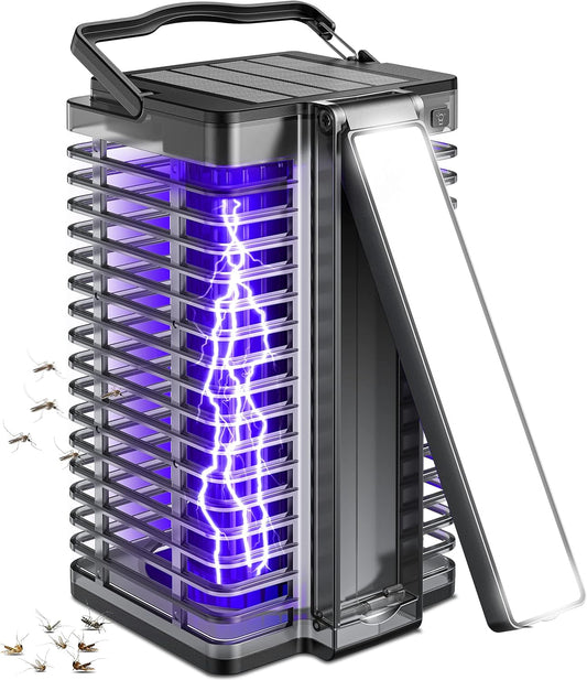 Solar Bug Zapper with Reading Lamp - Effective Mosquito Control