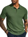 PJ PAUL JONES Mens Knit Polo Shirt for Stylish Comfort