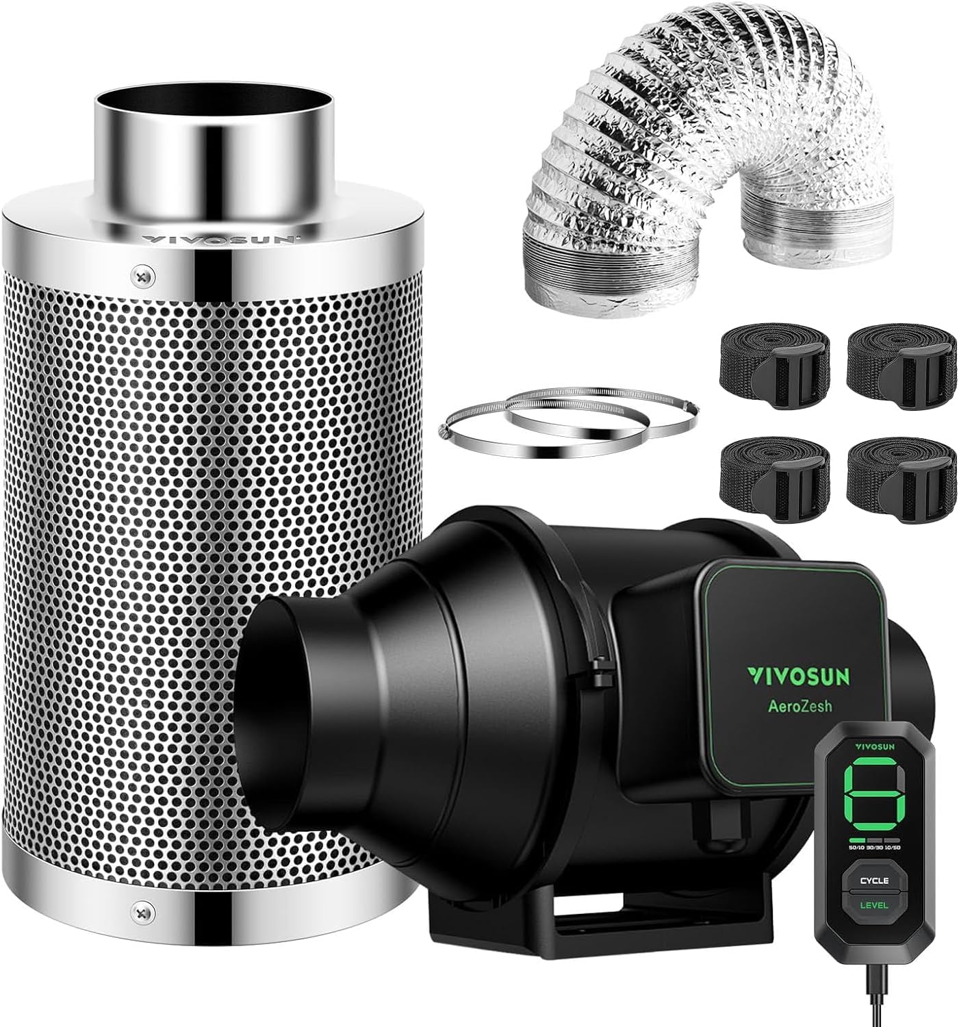 VIVOSUN Smart Air Filtration S4 Kit for Efficient Indoor Gardening