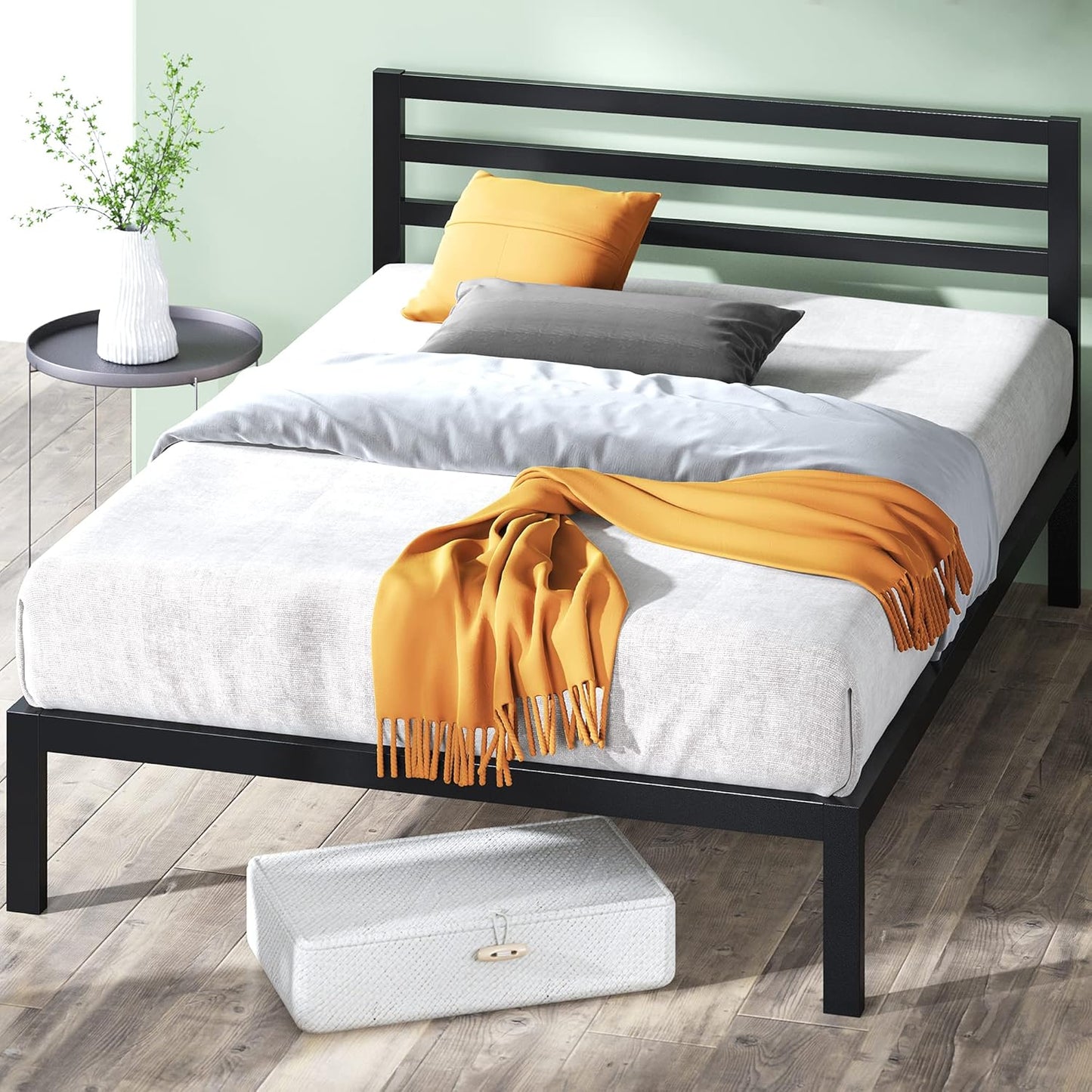 ZINUS Mia Metal Platform Bed Frame: Durable, Easy Assembly King