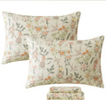 FADFAY California King Sheet Set with Floral & Butterfly Design