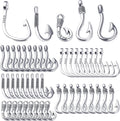 BronaGrand Fish Hook Charms Pack - 50 Antique Silver Hooks
