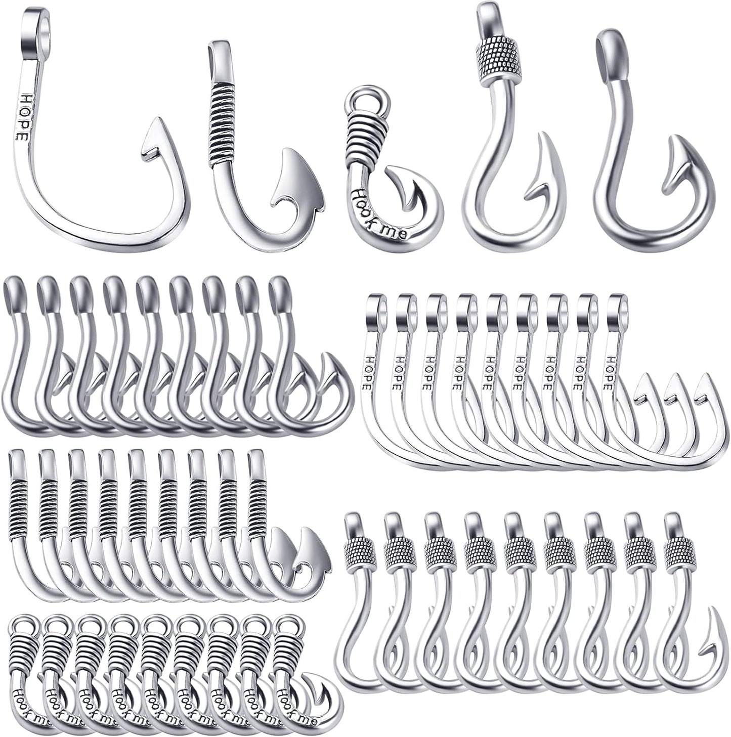 BronaGrand Fish Hook Charms - DIY Jewelry Making Essential