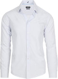 Nautica Slim Fit Mens Dress Shirt Long Sleeve - Performance Stretch