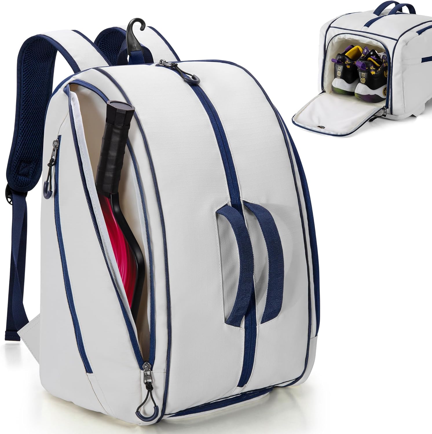 Pickleball Bag with Laptop Pocket and Shoe Compartment