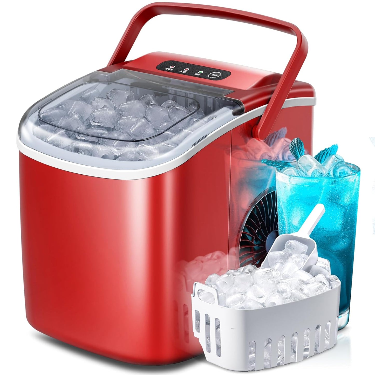 Countertop Portable Ice Maker Machine for Quick Ice Cubes