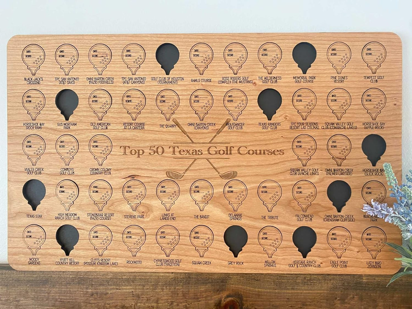 Texas Golf Bucket List Tracker | Unique Golf Gift