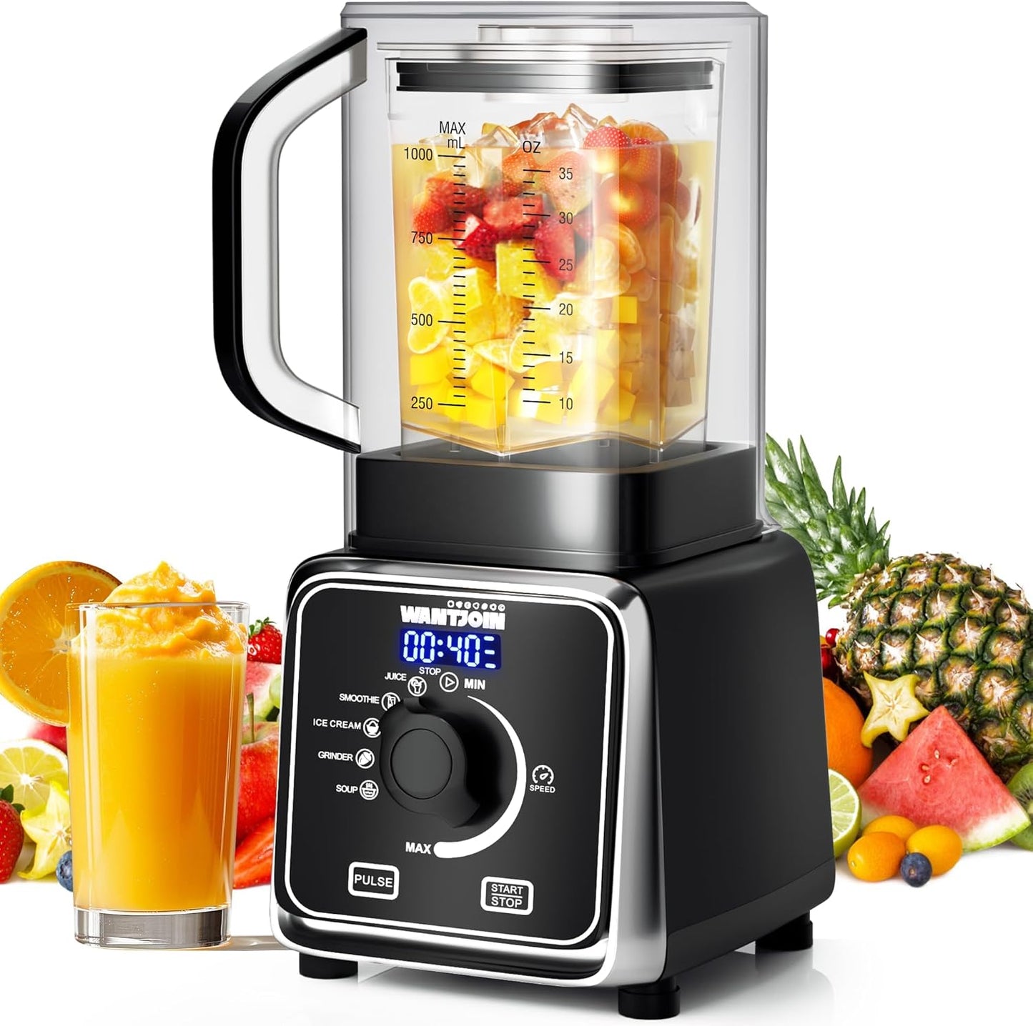 Whisper-Quiet 34oz Blender by WantJoin