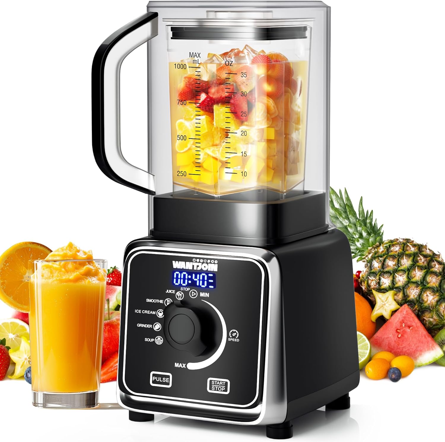 Whisper-Quiet 34oz Blender by WantJoin