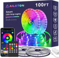 AILBTON LED Lights for Bedroom 100ft Strip Lights - Music Sync RGB