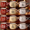 Zubebe 12pcs Christmas Coffee Mugs Set - Festive 12 oz Holiday Mugs