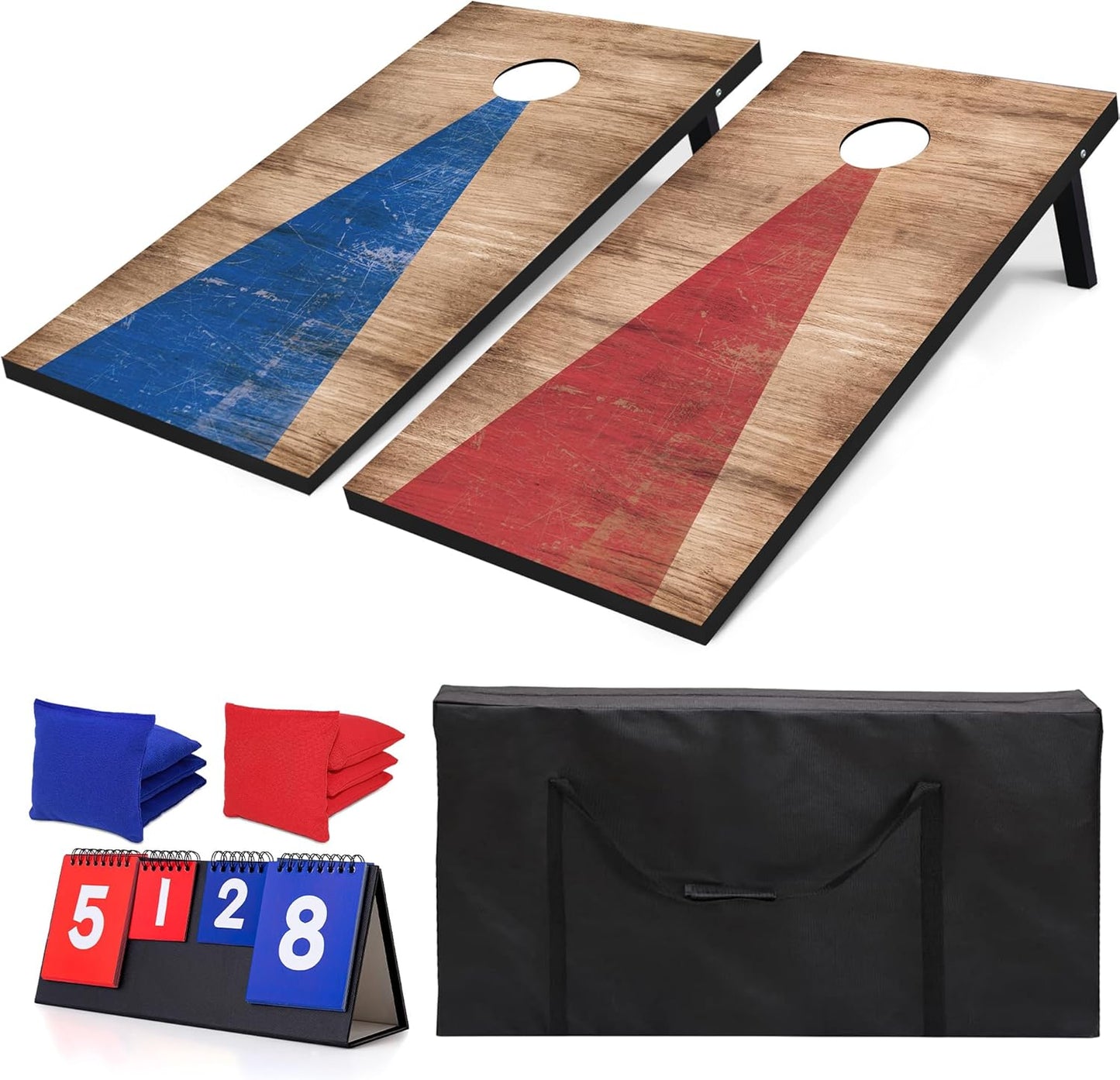 Premium Regulation Size Cornhole Boards Set with Bean Bags