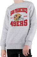 Team Helmet Kids Crewneck Sweatshirt - Soft NFL Kids Fleece
