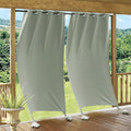 Outdoor Curtains for Patio Windproof Blackout Sea Green - Ready Made