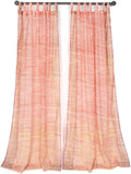 Light-Filtering Sari Curtains Dusty Rose 96in x 42in Set of 2 - Boho