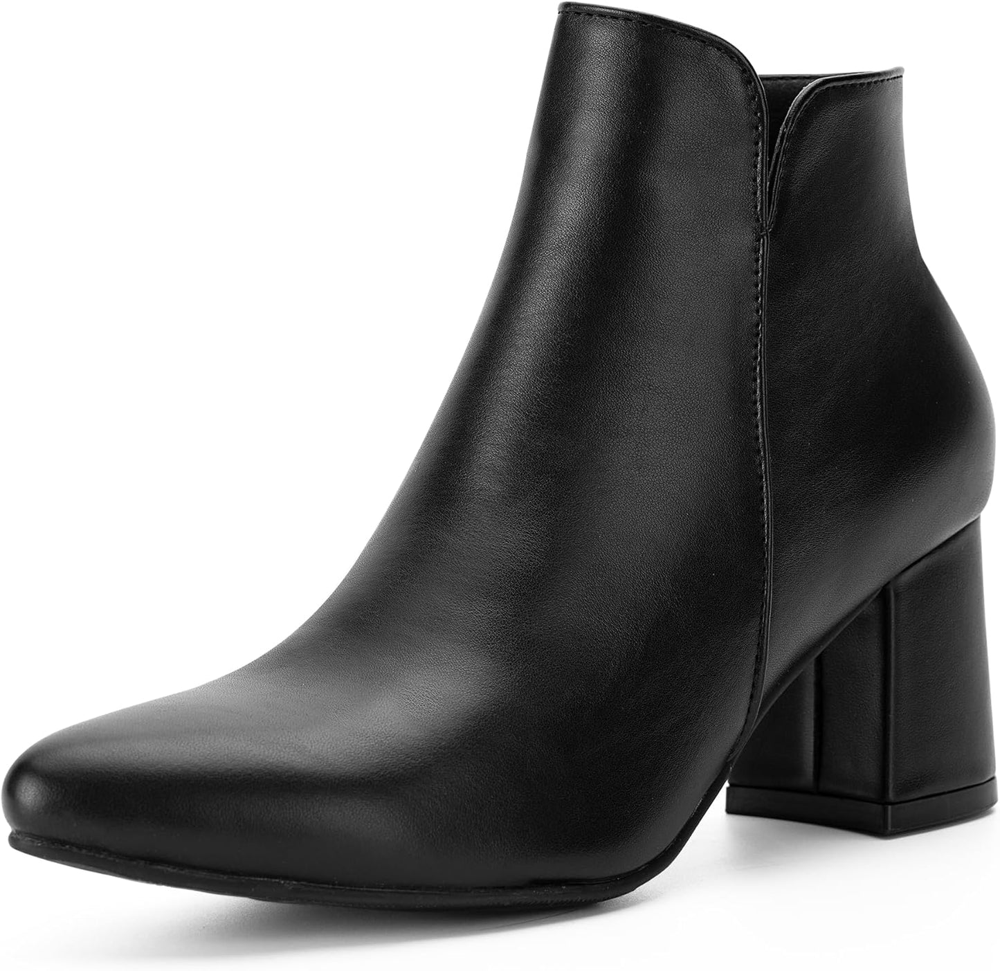 Womens Ankle Boots with Side Cutout for Work & Casual Wear