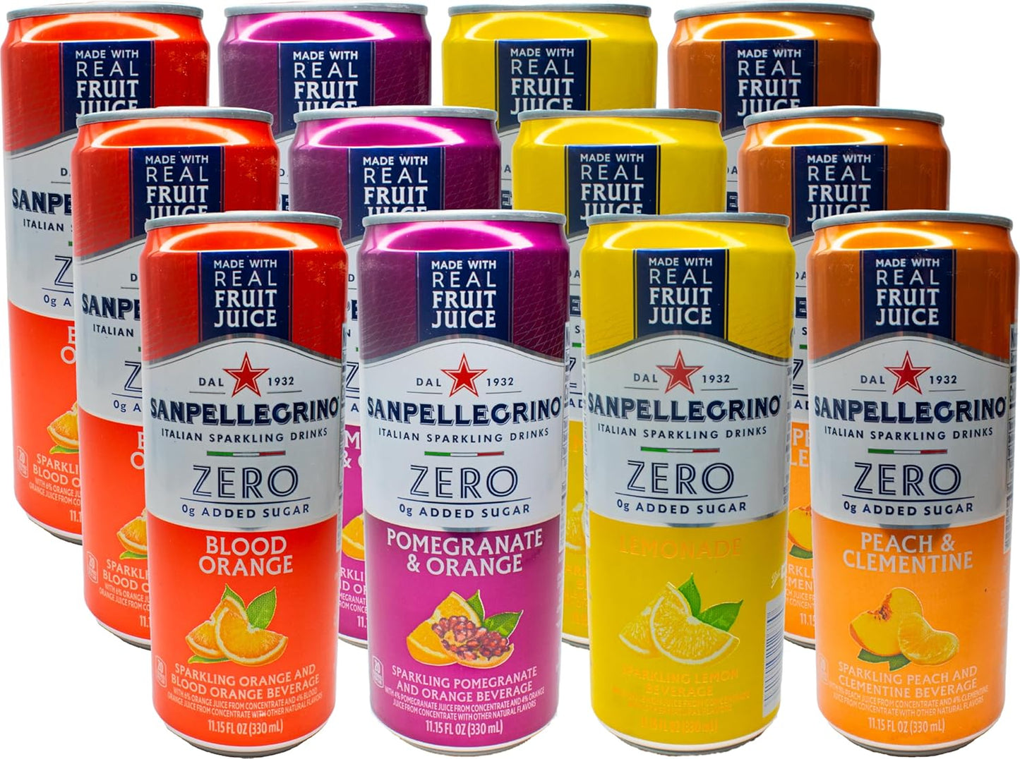 Niro Assortment of San Pellegrino Sparkling Drinks - 12 Pack
