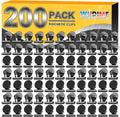 200 Pack Magnetic Clips Heavy Duty Fridge Magnets - Strong Organizer