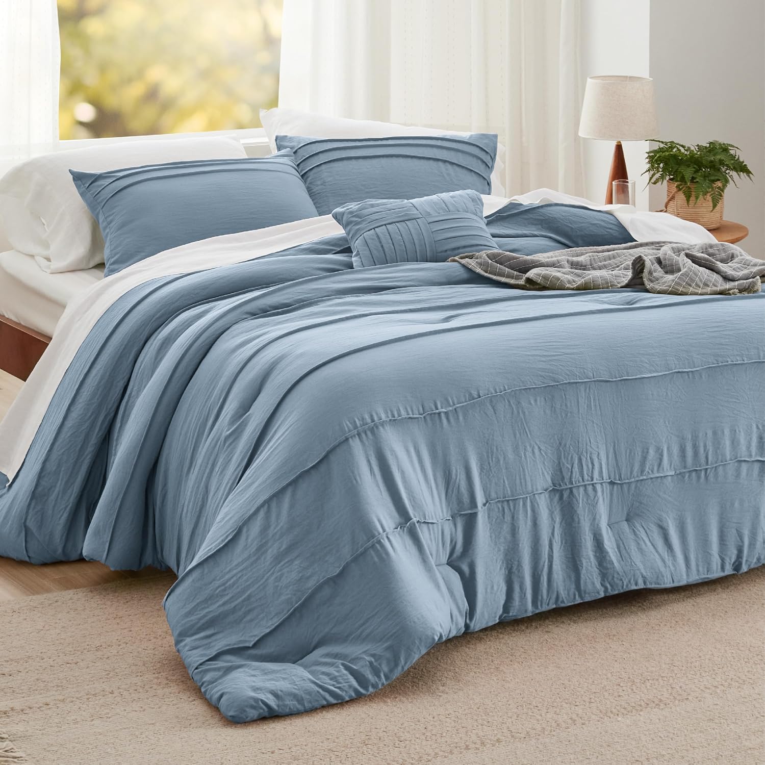 Bedsure California King Comforter Set - Elegant Boho Bedding