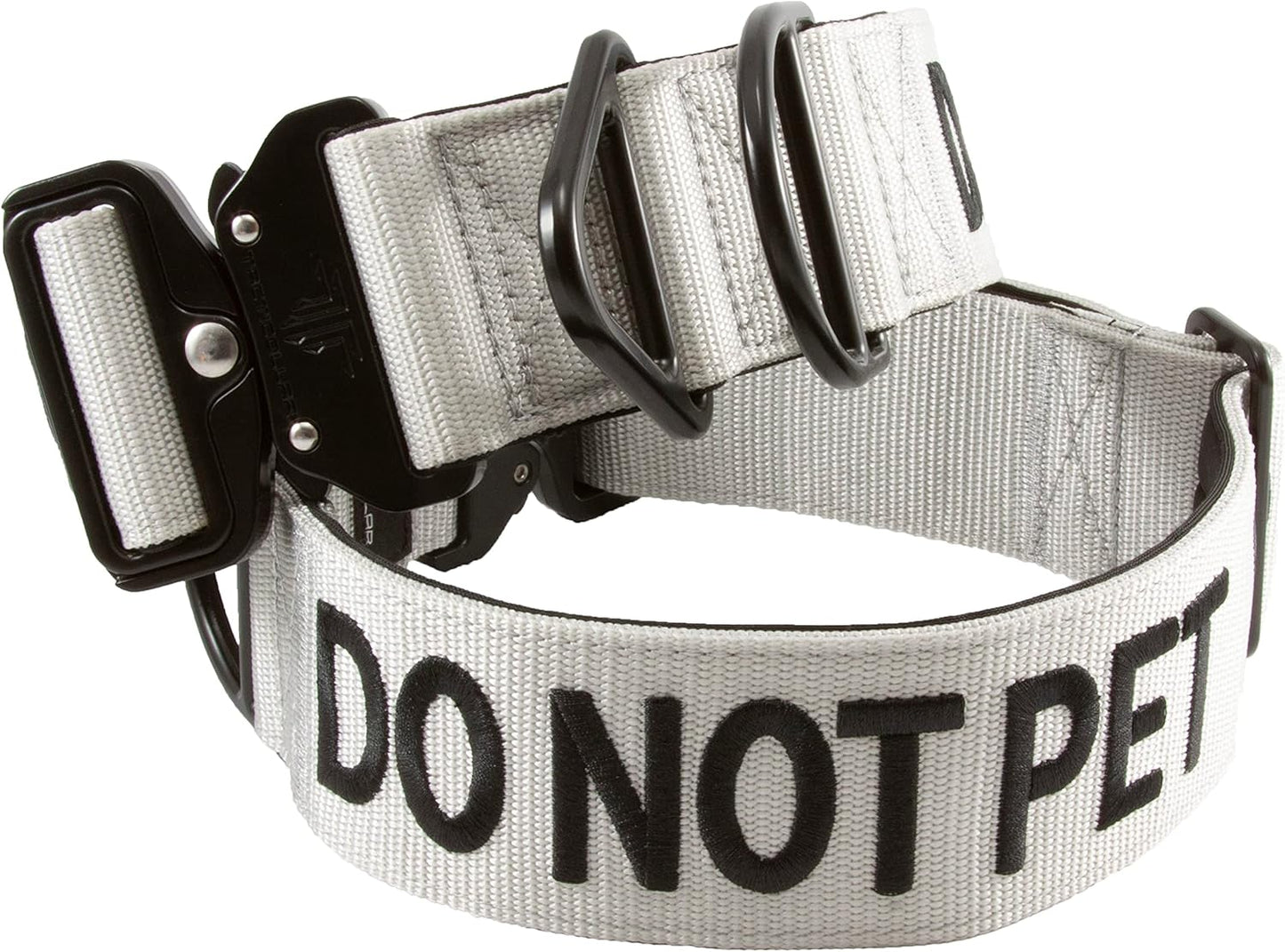 DO NOT PET 2 inch Nylon Collar for Dogs with Neoprene Padding