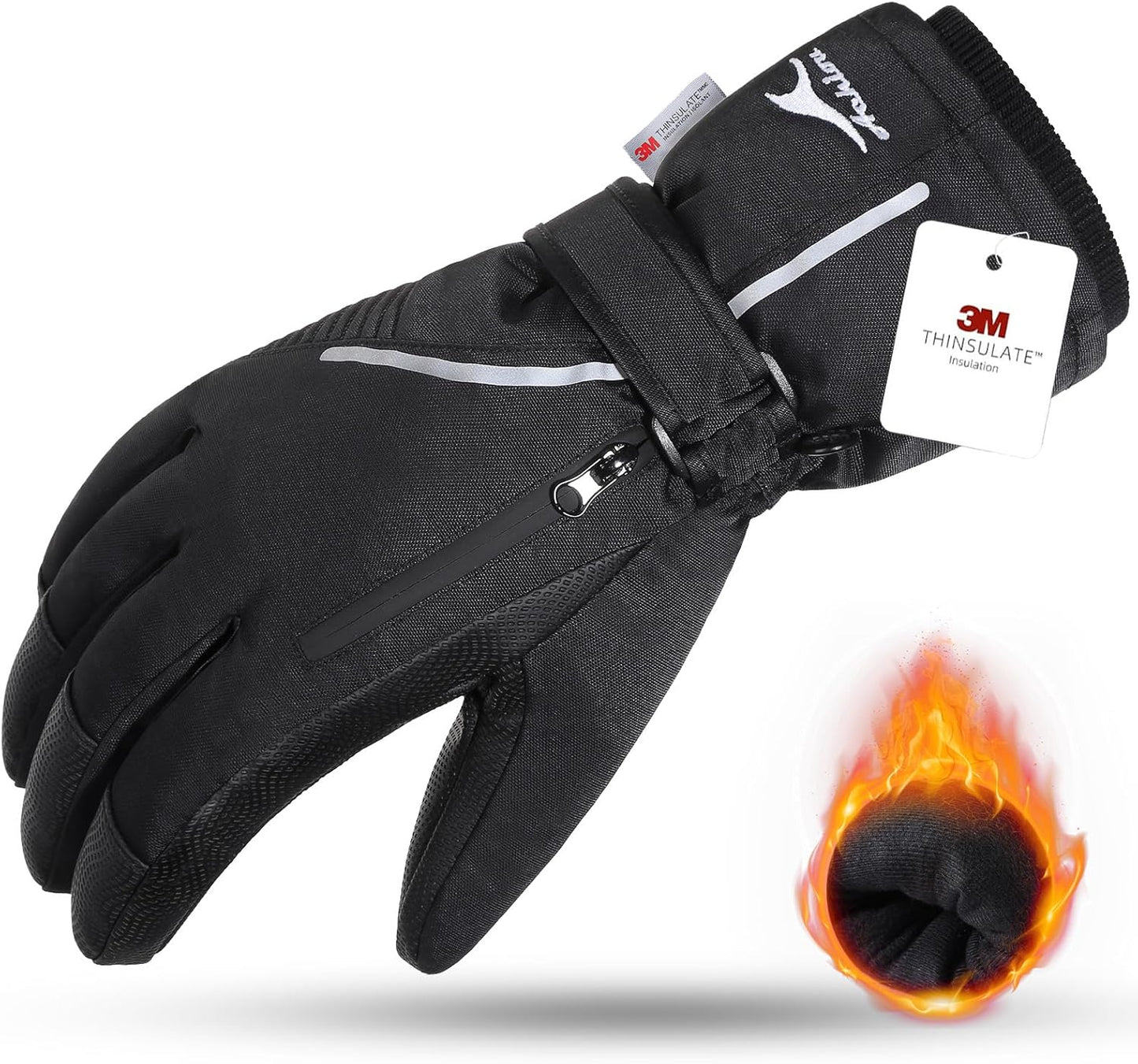 Achiou Waterproof Touchscreen Snow Gloves - Stay Warm On The Slopes!