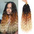 Brown Goddess Box Braids Crochet Hair With Curly Ends 18 in - Full