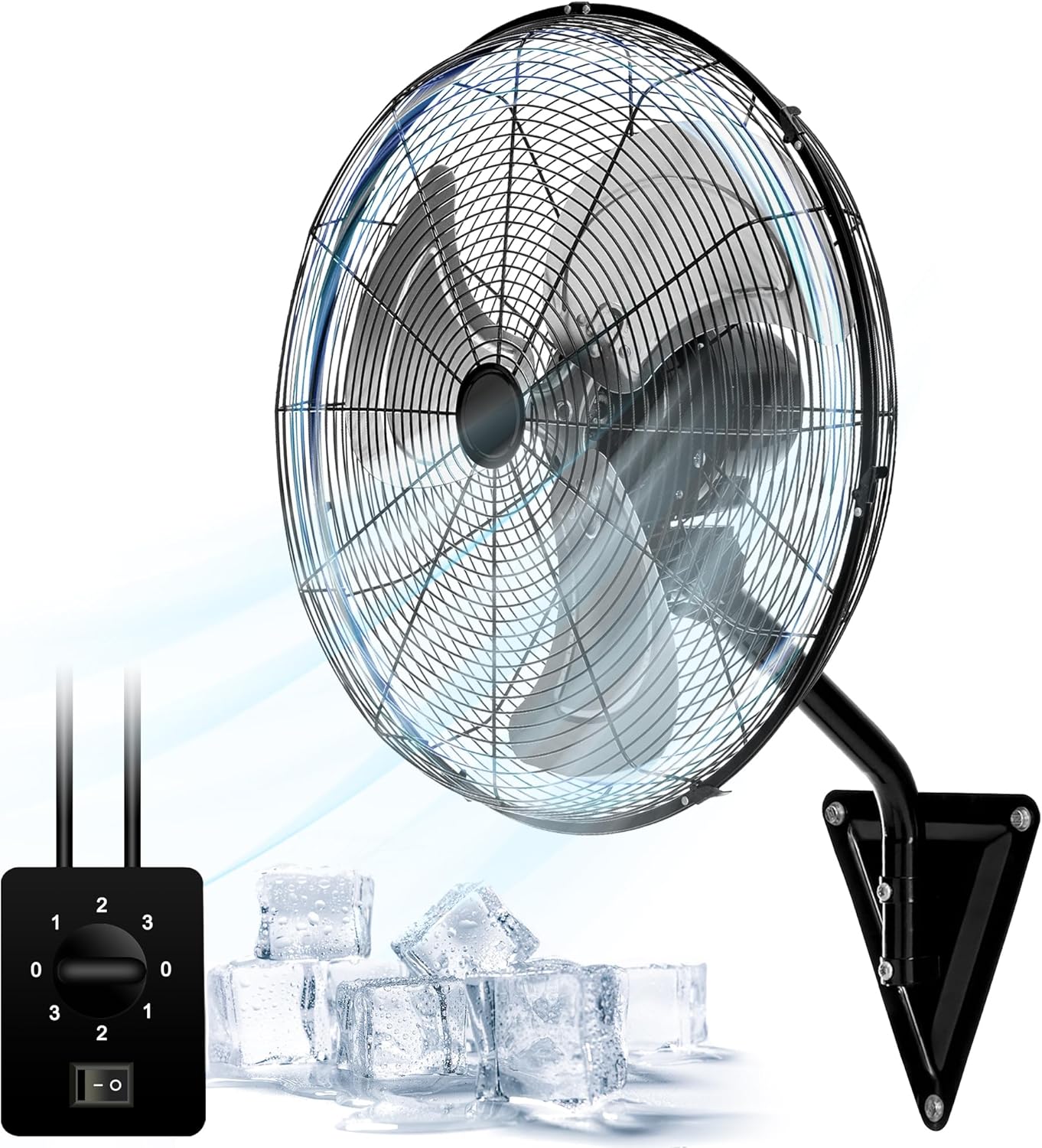 20 Wall Mount Fan with 7000 CFM High Velocity for All Spaces