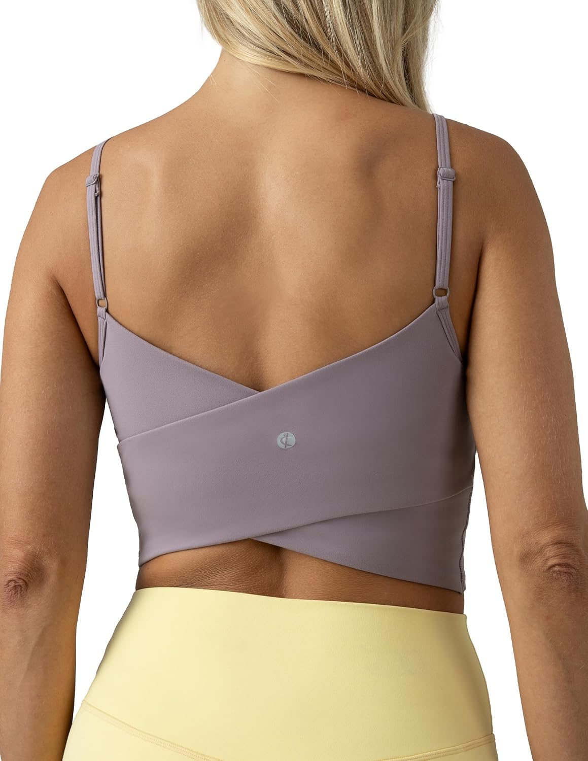 Colorfulkoala Women's Dreamlux Crop Tank Top with Built-in Bra
