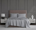 1200 Thread Count Queen Sheet Set - Light Gray Sateen Luxury
