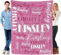 Personalized Name Blanket Custom Flannel Throw - Soft Keepsake