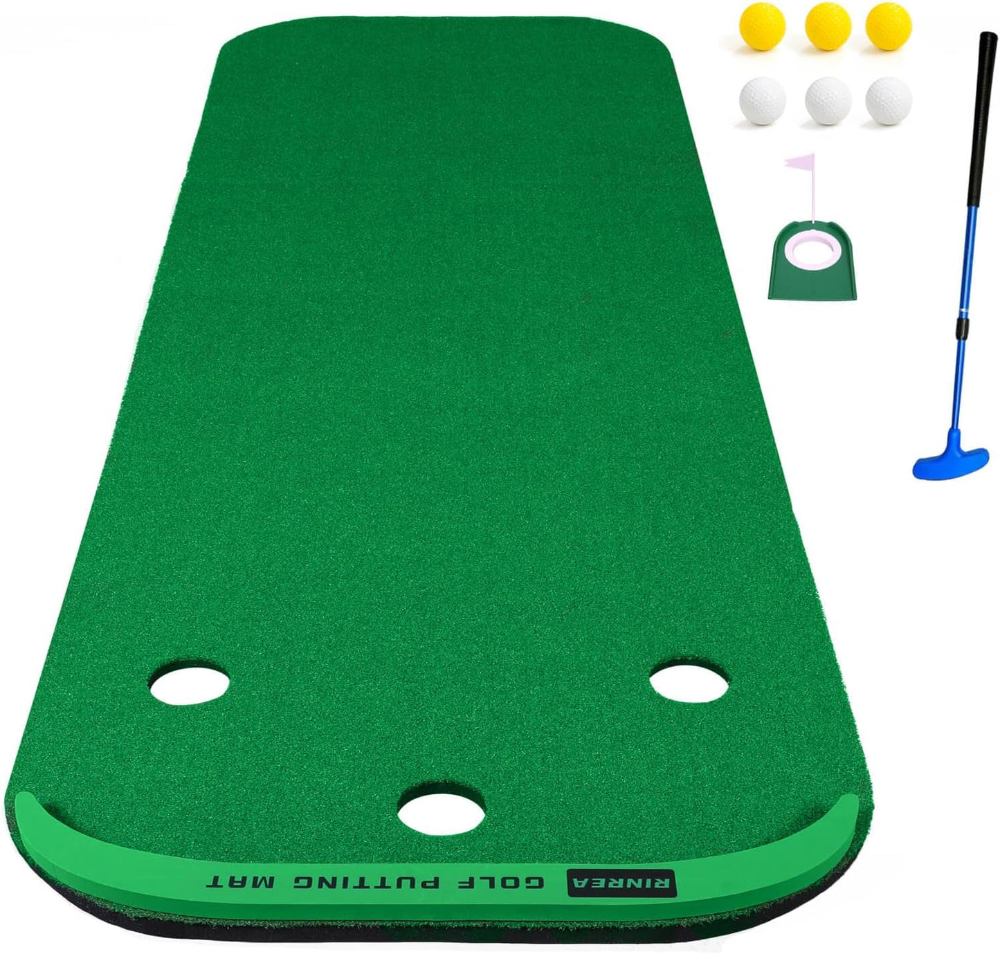 Improve Your Putting Skills Anywhere with RINREA Golf Mat