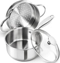 MICHELANGELO 1.5 Quart Stainless Steel Sauce Pan with Lid