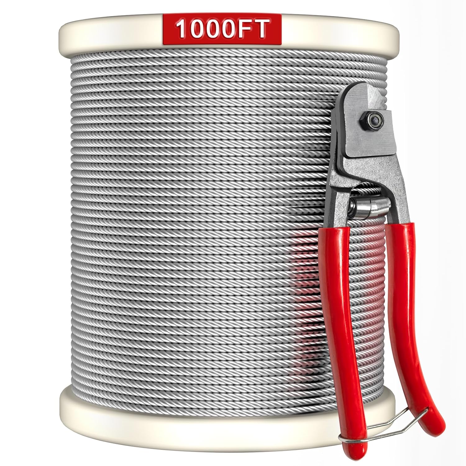 1000FT Stainless Steel Cable with Cutter for Deck Railing Kits