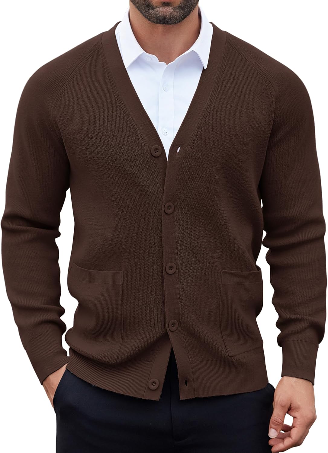 Stylish COOFANDY Men's Cardigan Sweater for Every Occasion