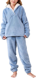 Faleave Girl's Fluffy Pants Sets for Winter Warmth and Comfort