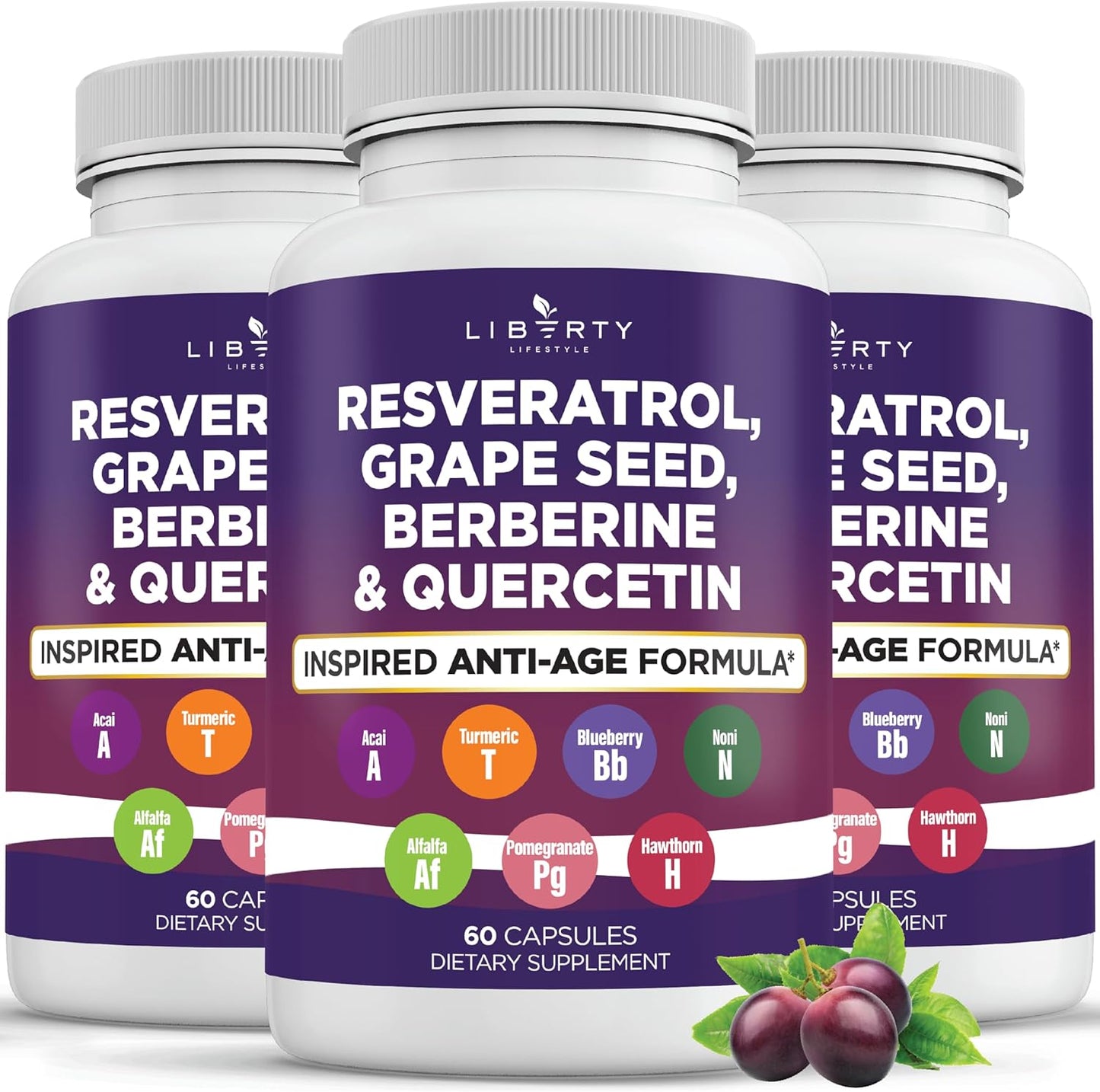 Advanced Resveratrol and Berberine Supplement for Health
