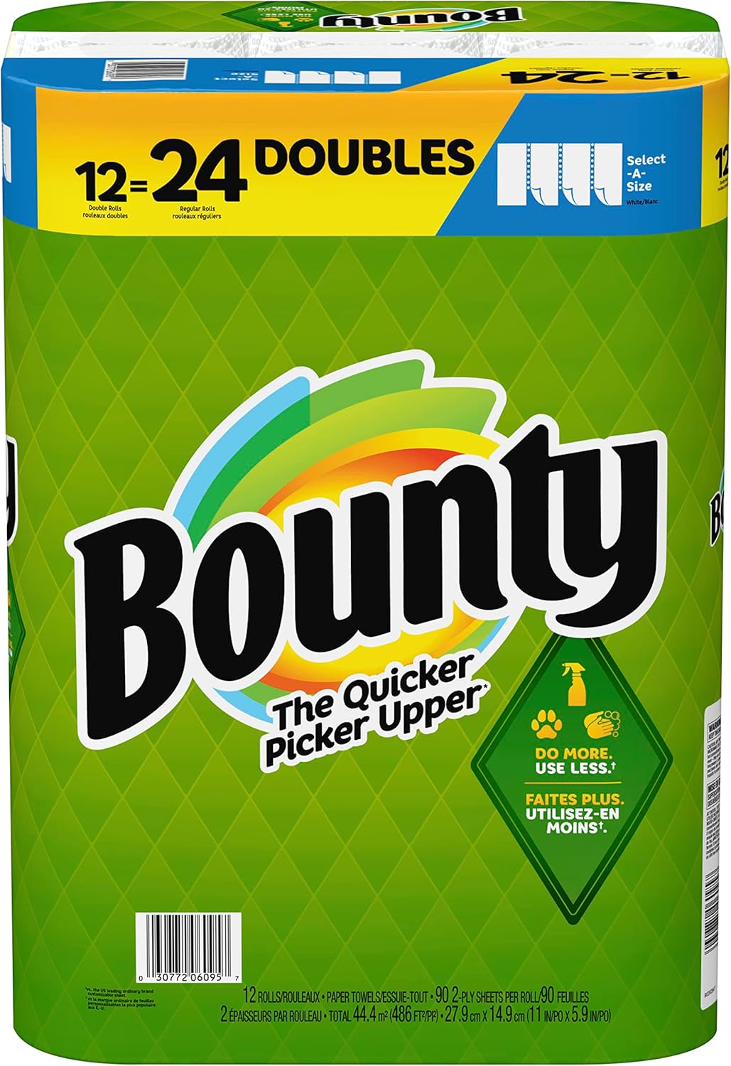 Bounty White Full Sheet Paper Towels for Ultimate Cleanups