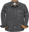 Mens Flannel Shirt Long Sleeve Button Down - Warm, Classic Plaid