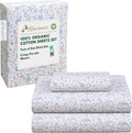 Twin XL Organic Cotton Sheets Percale Weave - Deep Pocket