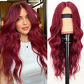 Bright Red Long Wavy Wig for Women - Perfect for Parties