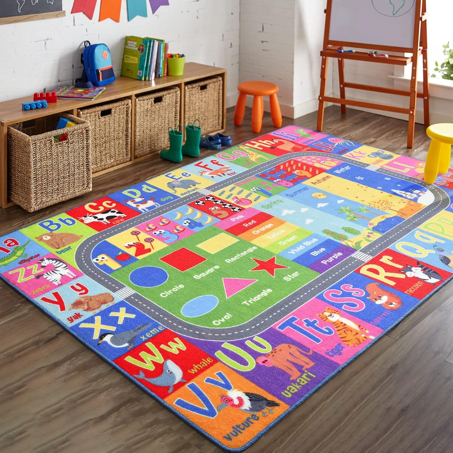 HOMORE Kids Educational Rug for Learning Alphabet and Numbers