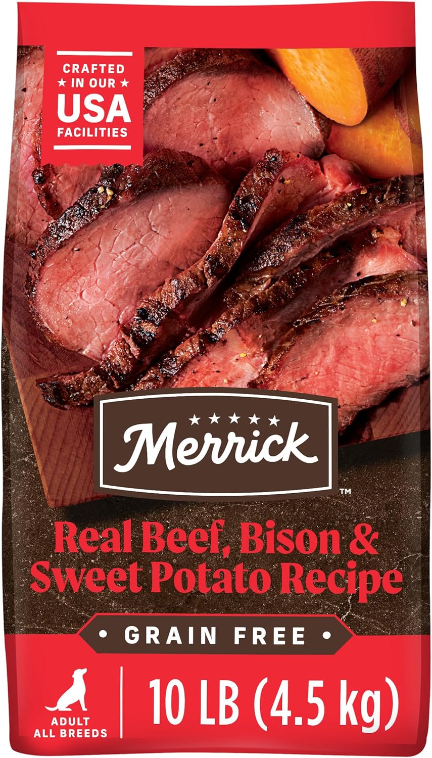 Merrick Premium Grain Free Dry Dog Food with Beef and Bison