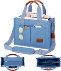 Large Canvas Tote Bag for Women with Zipper and Compartments Unknown