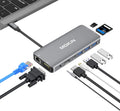 USB C Hub Multiport Adapter - 10 in 1 Portable Dongle with 4K HDMI