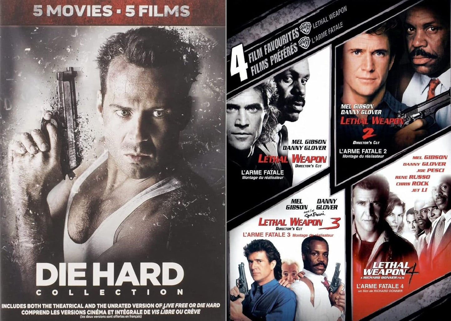 Action Movies DVD 2-Pack: Die Hard and Lethal Weapon Collections
