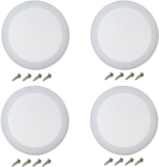 Enhance Audio Protection: Fielect 6.5 Speaker Grill Cover in White