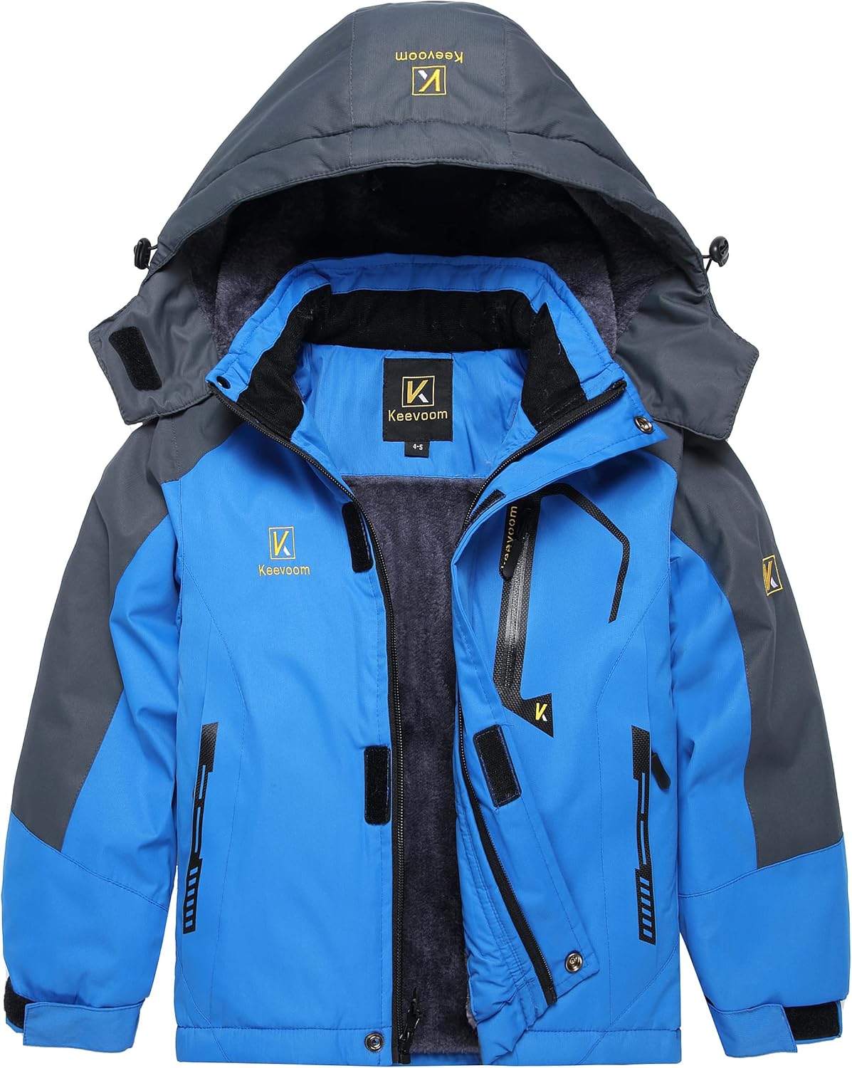 Keevoom Boys Ski Jacket - Waterproof & Warm
