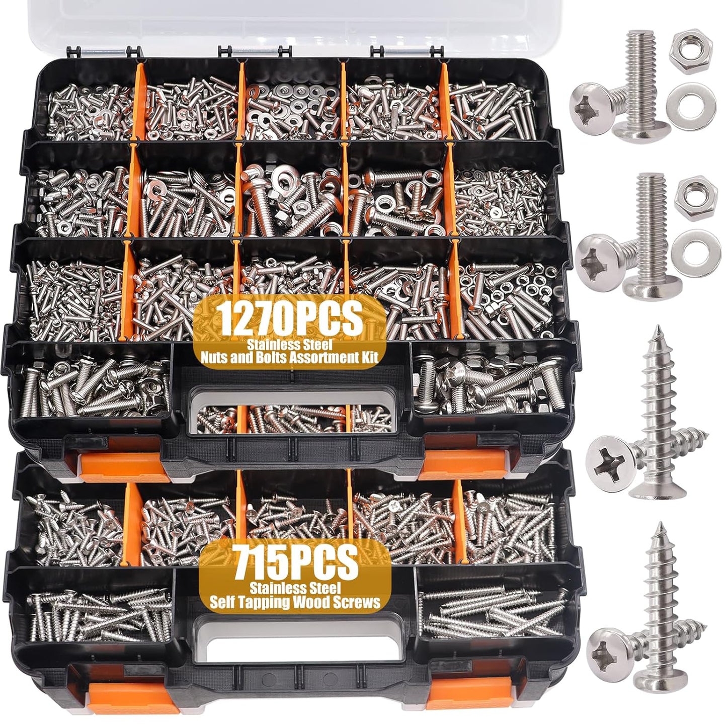 2002PCS Nuts and Bolts Assortment Kit for All Your Needs