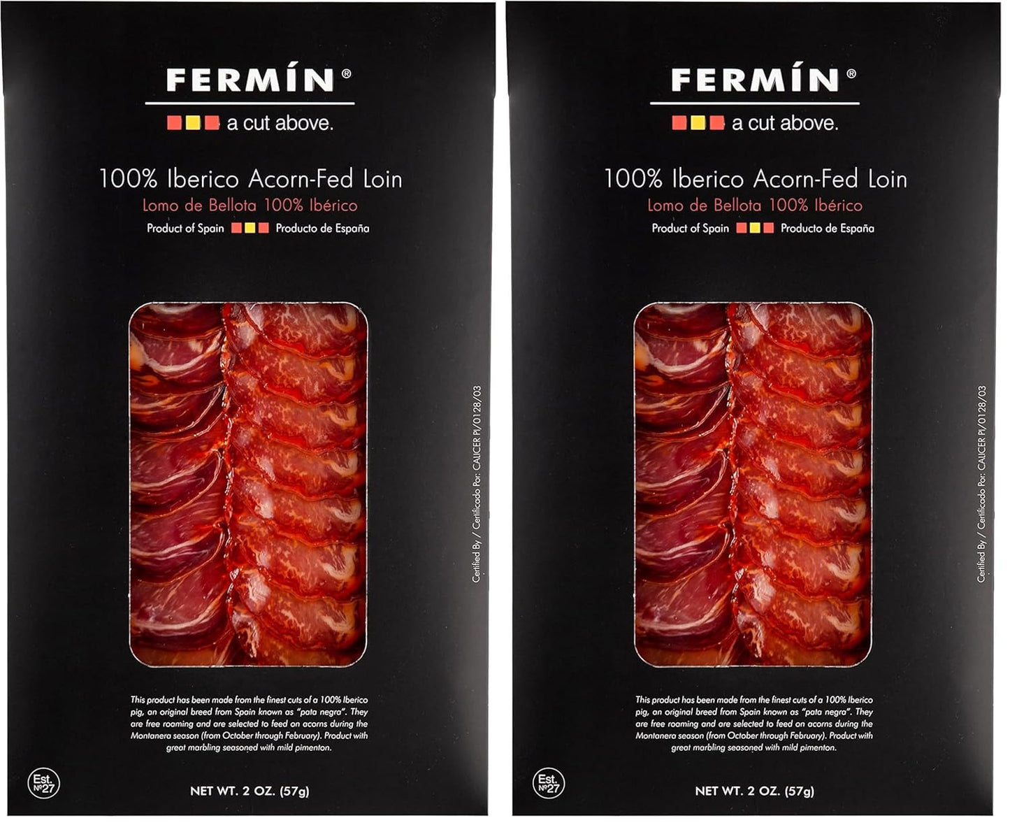 Fermin Sliced Iberico de Bellota Pork Loin - Authentic Spanish Lomo