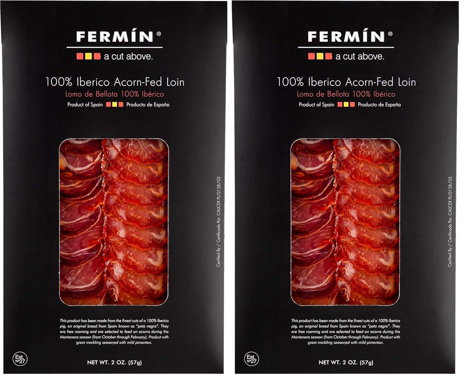 Fermin Sliced Iberico de Bellota Pork Loin - Authentic Spanish Lomo